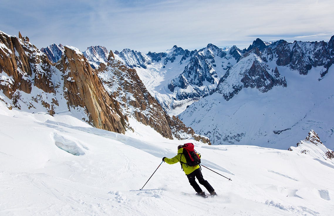 Sking Mont Blanc